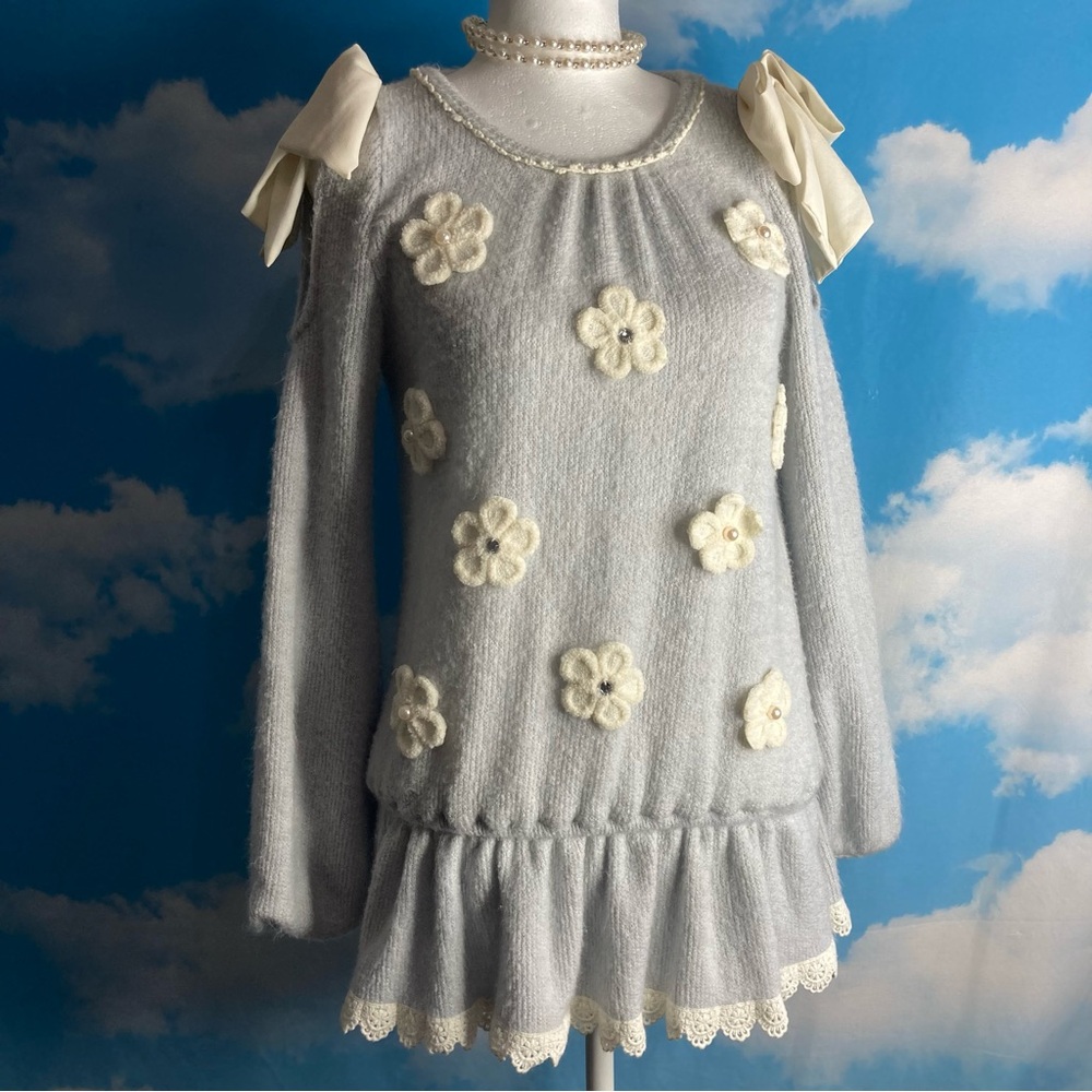 Liz Lisa Coquette Cold Shoulder Sweater